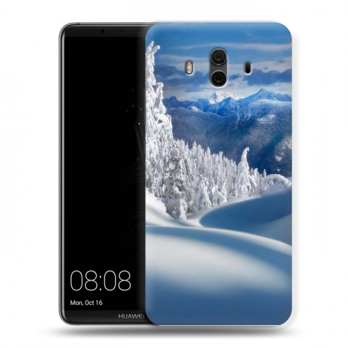 Дизайнерский пластиковый чехол для Huawei Mate 10 Зима