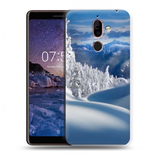 Дизайнерский пластиковый чехол для Nokia 7 Plus Зима