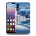 Дизайнерский силиконовый с усиленными углами чехол для Huawei P20 Pro Зима