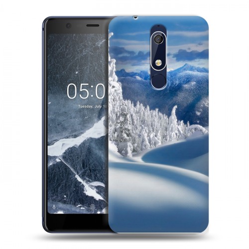 Дизайнерский пластиковый чехол для Nokia 5.1 Зима