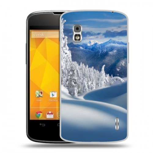 Дизайнерский пластиковый чехол для LG Google Nexus 4 Зима