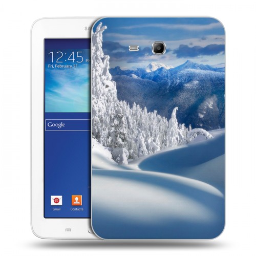 Дизайнерский силиконовый чехол для Samsung Galaxy Tab 3 Lite Зима