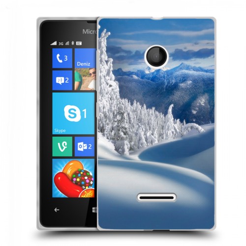 Дизайнерский пластиковый чехол для Microsoft Lumia 435 Зима