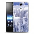 Дизайнерский пластиковый чехол для Sony Xperia TX Зима