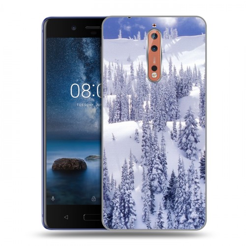 Дизайнерский пластиковый чехол для Nokia 8 Зима