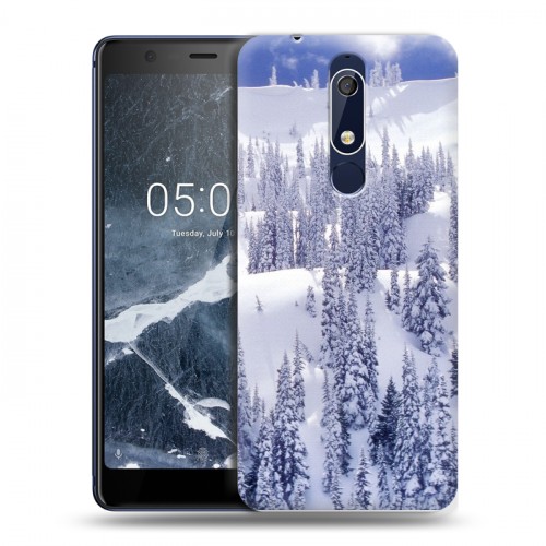 Дизайнерский пластиковый чехол для Nokia 5.1 Зима