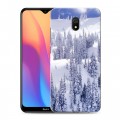 Дизайнерский силиконовый с усиленными углами чехол для Xiaomi RedMi 8A Зима