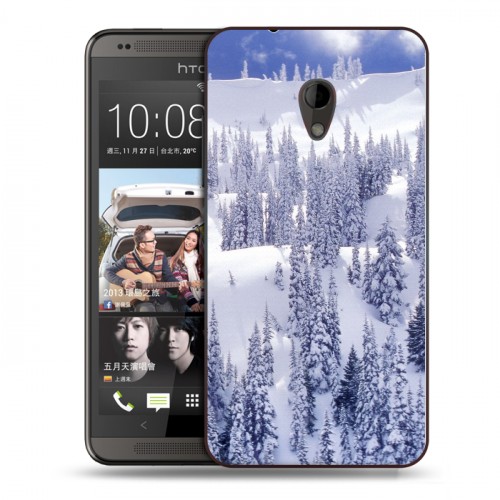 Дизайнерский пластиковый чехол для HTC Desire 700 Зима