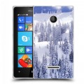 Дизайнерский пластиковый чехол для Microsoft Lumia 435 Зима