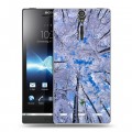 Дизайнерский пластиковый чехол для Sony Xperia S Зима