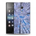 Дизайнерский пластиковый чехол для Sony Xperia acro S Зима