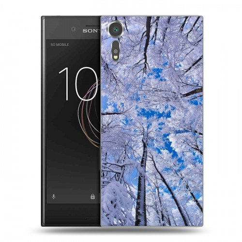 Дизайнерский пластиковый чехол для Sony Xperia XZs Зима