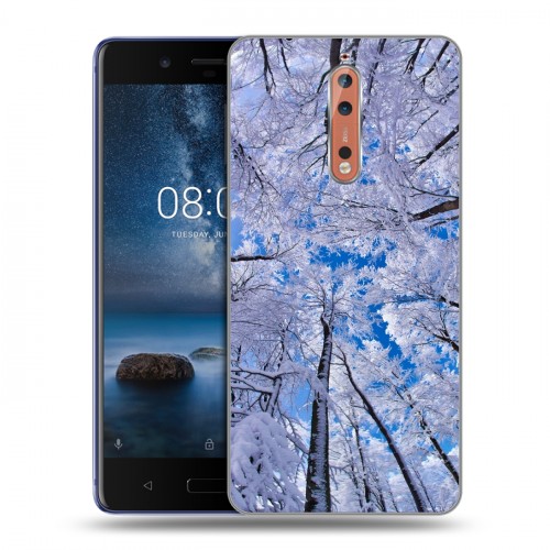 Дизайнерский пластиковый чехол для Nokia 8 Зима