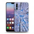 Дизайнерский силиконовый с усиленными углами чехол для Huawei P20 Pro Зима