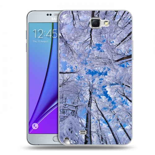 Дизайнерский пластиковый чехол для Samsung Galaxy Note 2 Зима