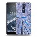 Дизайнерский пластиковый чехол для Nokia 5.1 Зима