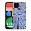 Дизайнерский пластиковый чехол для Google Pixel 5 Зима