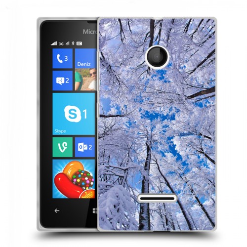 Дизайнерский пластиковый чехол для Microsoft Lumia 435 Зима