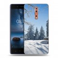 Дизайнерский пластиковый чехол для Nokia 8 Зима