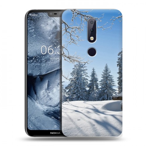 Дизайнерский пластиковый чехол для Nokia 6.1 Plus Зима