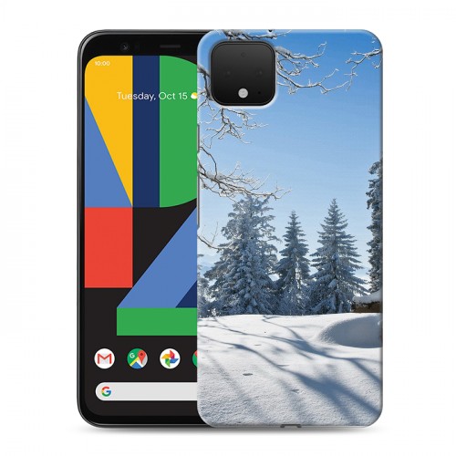 Дизайнерский пластиковый чехол для Google Pixel 4 Зима