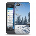 Дизайнерский пластиковый чехол для BlackBerry Z10 Зима