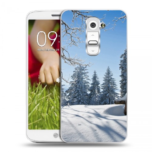Дизайнерский пластиковый чехол для LG Optimus G2 mini Зима