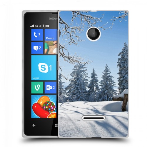 Дизайнерский пластиковый чехол для Microsoft Lumia 435 Зима