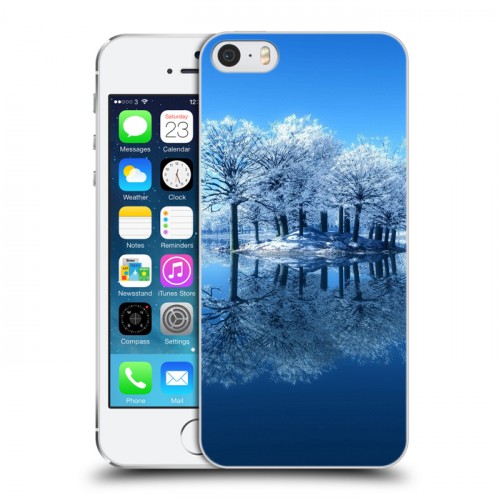 Дизайнерский пластиковый чехол для Iphone 5s Зима