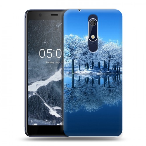 Дизайнерский пластиковый чехол для Nokia 5.1 Зима