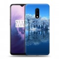 Дизайнерский пластиковый чехол для OnePlus 7 Зима