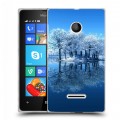 Дизайнерский пластиковый чехол для Microsoft Lumia 435 Зима