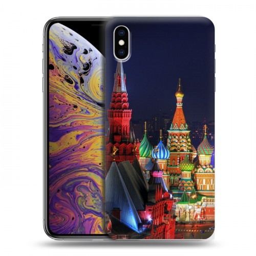 Дизайнерский силиконовый чехол для Iphone Xs Max Москва