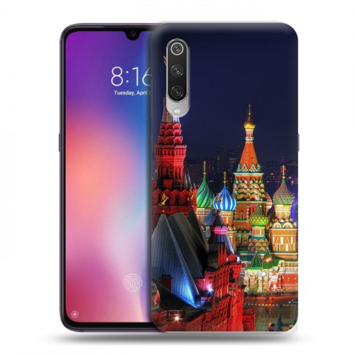 Дизайнерский силиконовый с усиленными углами чехол для Xiaomi Mi9 Москва