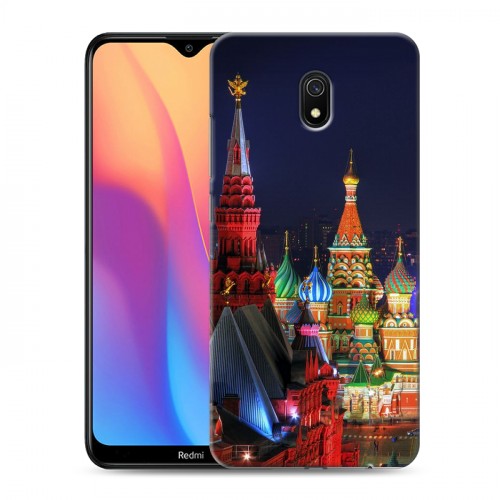 Дизайнерский силиконовый с усиленными углами чехол для Xiaomi RedMi 8A Москва