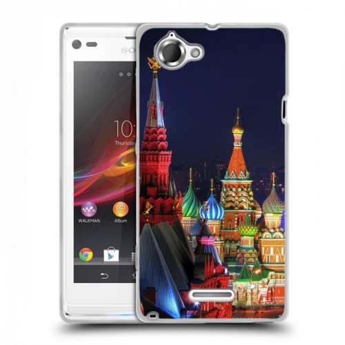 Дизайнерский пластиковый чехол для Sony Xperia L Москва