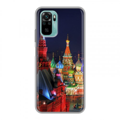 Дизайнерский силиконовый чехол для Xiaomi RedMi Note 10 Москва