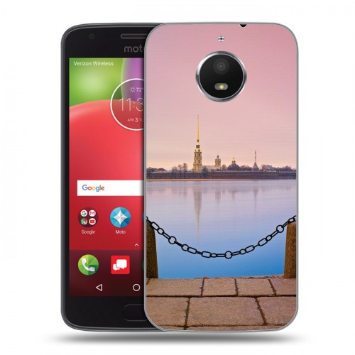 Дизайнерский силиконовый чехол для Motorola Moto E4 Plus Санкт-Петербург