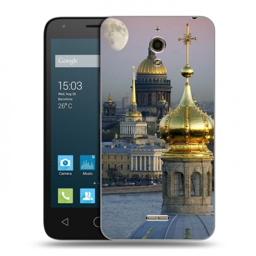 Дизайнерский силиконовый чехол для Alcatel One Touch Pixi 4 (6) Санкт-Петербург