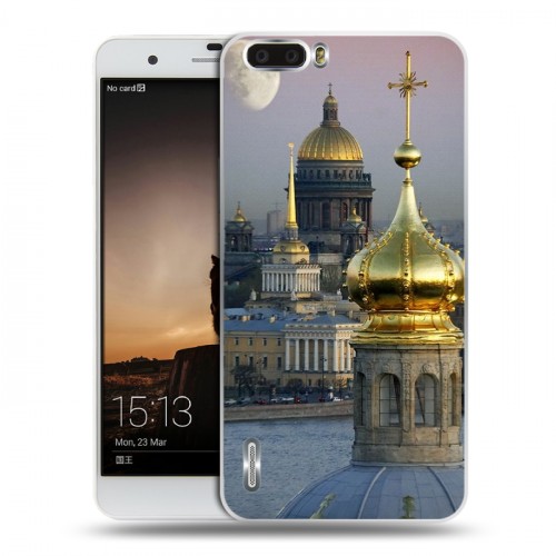 Дизайнерский пластиковый чехол для Huawei Honor 6 Plus Санкт-Петербург