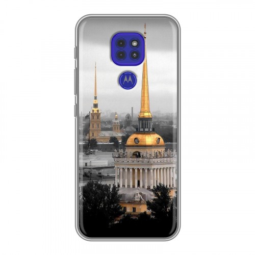 Дизайнерский силиконовый чехол для Motorola Moto G9 Play Санкт-Петербург