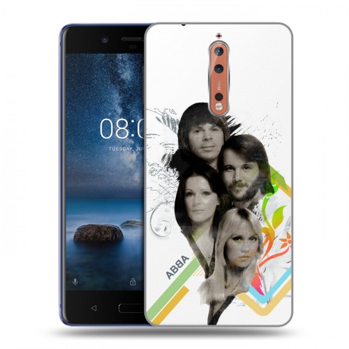 Дизайнерский пластиковый чехол для Nokia 8