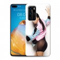 Дизайнерский силиконовый с усиленными углами чехол для Huawei P40