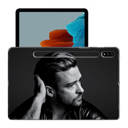 Дизайнерский силиконовый с усиленными углами чехол для Samsung Galaxy Tab S7