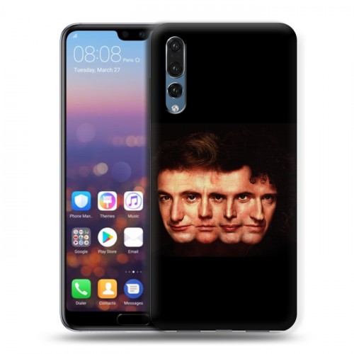 Дизайнерский силиконовый с усиленными углами чехол для Huawei P20 Pro