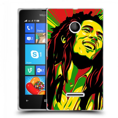 Дизайнерский пластиковый чехол для Microsoft Lumia 435 Боб Марли