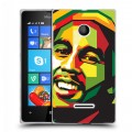 Дизайнерский пластиковый чехол для Microsoft Lumia 435 Боб Марли