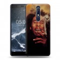 Дизайнерский пластиковый чехол для Nokia 5.1 Боб Марли