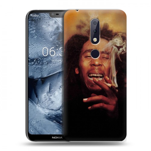 Дизайнерский пластиковый чехол для Nokia 6.1 Plus Боб Марли