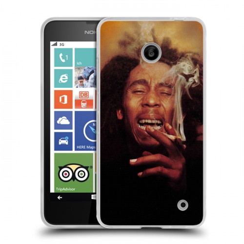 Дизайнерский пластиковый чехол для Nokia Lumia 630/635 Боб Марли